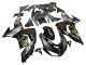 Billige Kawasaki ZX10R Motorrad Verkleidung 2006-2007 - Grau Gelb Glanzendes Schwarz Monster Elf