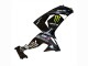 Billige Kawasaki ZX10R Motorrad Verkleidung 2006-2007 - Grau Gelb Glanzendes Schwarz Monster Elf