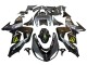 Billige Kawasaki ZX10R Motorrad Verkleidung 2006-2007 - Grau Gelb Glanzendes Schwarz Monster Elf