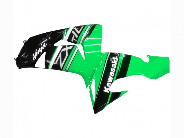 Billige Kawasaki ZX10R Motorrad Verkleidung Kit 2006-2007 - Grun Weiss Schwarz
