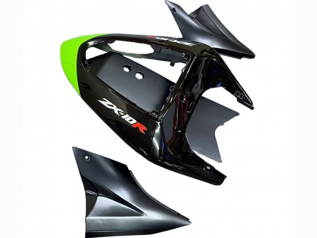 Billige Kawasaki ZX10R Motorrad Verkleidung 2006-2007 - Grun Schwarz Elf Touch4 3M