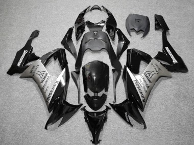 Billige Kawasaki ZX10R Motorrad Verkleidung 2006-2007 - Matt Schwarz Grau Motul