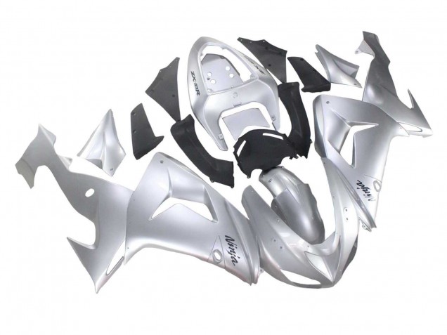 Billige Kawasaki ZX10R Motorrad Verkleidung 2006-2007 - Silber Schwarz Ninja