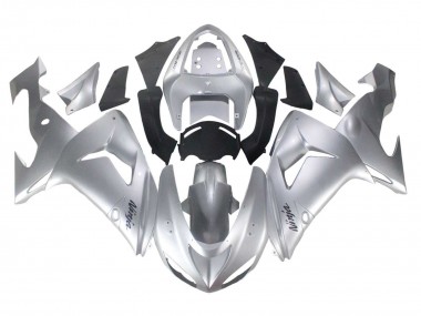 Billige Kawasaki ZX10R Motorrad Verkleidung 2006-2007 - Silber Schwarz Ninja