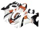 Billige Kawasaki ZX10R Motorrad Verkleidung 2006-2007 - Weiss Orange Schwarz