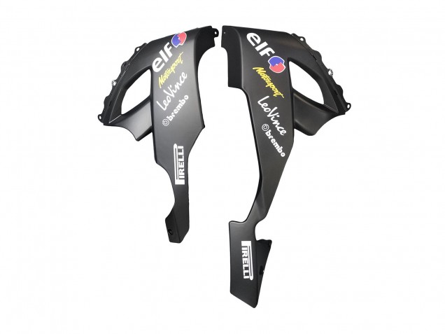 Billige Kawasaki ZX10R Motorrad Verkleidung 2008-2010 - Glanzendes Schwarz Weiss Grun Monster Elf