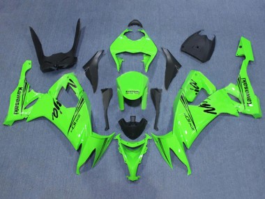 Billige Kawasaki ZX10R Motorrad Verkleidung 2008-2010 - Grun Schwarz