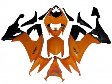 Billige Kawasaki ZX10R Motorrad Verkleidung 2008-2010 - Orange Schwarz