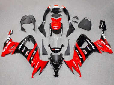 Billige Kawasaki ZX10R Motorrad Verkleidung 2008-2010 - Rot Schwarz Kick Elf