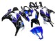 Billige Kawasaki ZX10R Motorrad Verkleidung 2011-2015 - Blau Weiss Glanzendes Schwarz