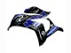 Billige Kawasaki ZX10R Motorrad Verkleidung 2011-2015 - Blau Weiss Glanzendes Schwarz