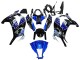 Billige Kawasaki ZX10R Motorrad Verkleidung 2011-2015 - Blau Weiss Glanzendes Schwarz