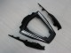 Billige Kawasaki ZX10R Motorrad Verkleidung 2011-2015 - Glanzendes Schwarz Weiss Elf Schnee Aufkleber