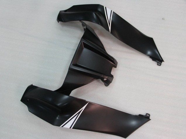 Billige Kawasaki ZX10R Motorrad Verkleidung 2011-2015 - Glanzendes Schwarz Weiss Elf Schnee Aufkleber