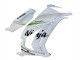 Billige Kawasaki ZX10R Motorrad Verkleidung 2011-2015 - Weiss Grun Streifen Schwarz Ninja