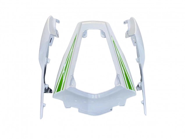 Billige Kawasaki ZX10R Motorrad Verkleidung 2011-2015 - Weiss Grun Streifen Schwarz Ninja