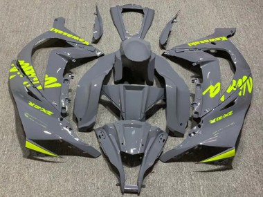 Billige Kawasaki ZX10R Motorrad Verkleidung 2011-2015 - Nardo Grau Gelb