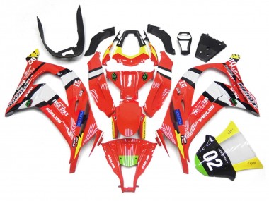 Billige Kawasaki ZX10R Motorrad Verkleidung 2011-2015 - Rot Gelb Weiss Schwarz Grun Blau Trick Star 02