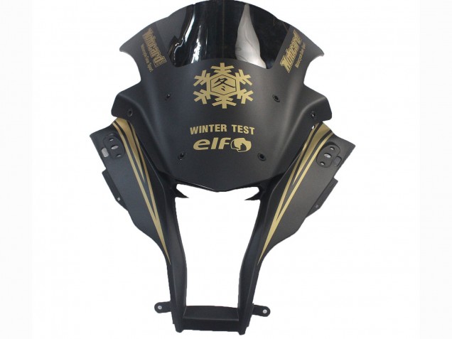 Billige Kawasaki ZX10R Motorrad Verkleidung 2011-2015 - Matt Schwarz Gold Schnee Elf