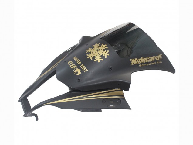 Billige Kawasaki ZX10R Motorrad Verkleidung 2011-2015 - Matt Schwarz Gold Schnee Elf