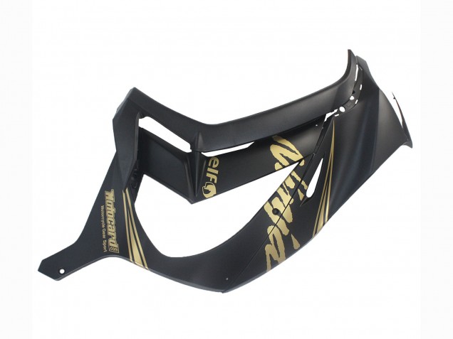 Billige Kawasaki ZX10R Motorrad Verkleidung 2011-2015 - Matt Schwarz Gold Schnee Elf