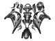 Billige Kawasaki ZX10R Motorrad Verkleidung 2011-2015 - Matt Schwarz Grun Elf