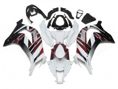 Billige Kawasaki ZX10R Motorrad Verkleidung 2011-2015 - Weiss Rot Silber Schwarz