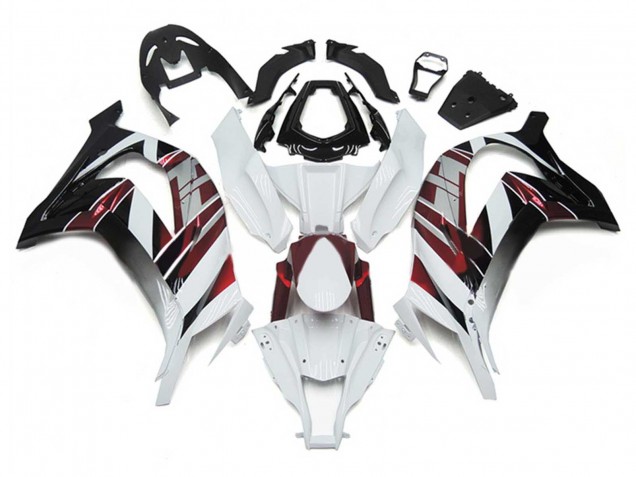 Billige Kawasaki ZX10R Motorrad Verkleidung 2011-2015 - Weiss Rot Silber Schwarz