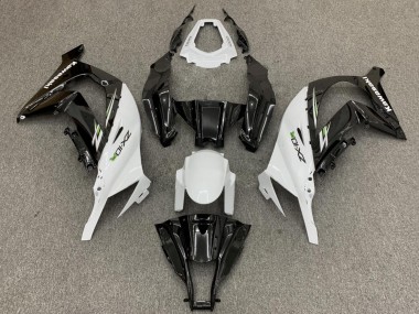 Billige Kawasaki ZX10R Motorrad Verkleidung 2011-2015 - Weiss Glanzendes Schwarz Grun