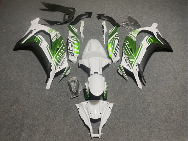 Billige Kawasaki ZX10R Motorrad Verkleidung 2011-2015 - Weiss Grun Matt Schwarz