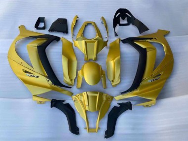 Billige Kawasaki ZX10R Motorrad Verkleidung 2011-2015 - Gold Schwarz