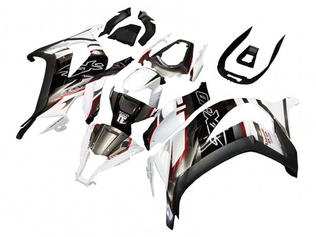 Billige Kawasaki ZX10R Motorrad Verkleidung 2011-2015 - Weiss Glanzendes Schwarz Matt Schwarz Rot