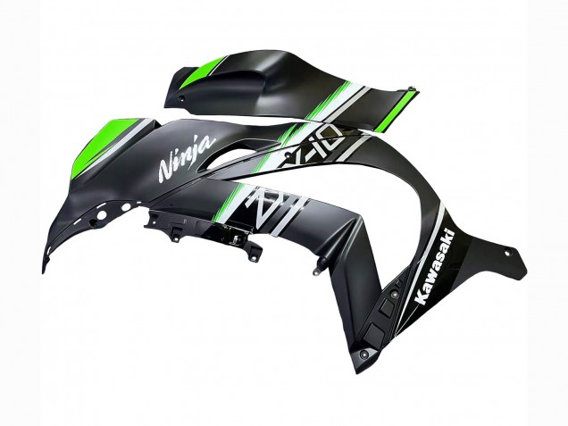 Billige Kawasaki ZX10R Motorrad Verkleidung 2016-2020 - Matt Schwarz Grun Weiss Ninja