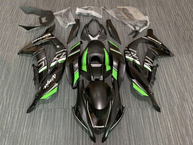 Billige Kawasaki ZX10R Motorrad Verkleidung 2016-2020 - Matt Schwarz Grun Weiss Ninja