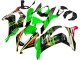 Billige Kawasaki ZX10R Motorrad Verkleidung 2016-2020 - Grun Gelb Rot Schwarz Elf Monster