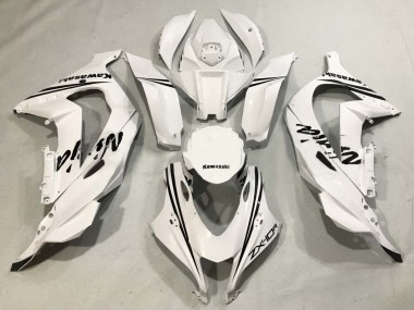 Billige Kawasaki ZX10R Motorrad Verkleidung 2016-2020 - Weiss Schwarz