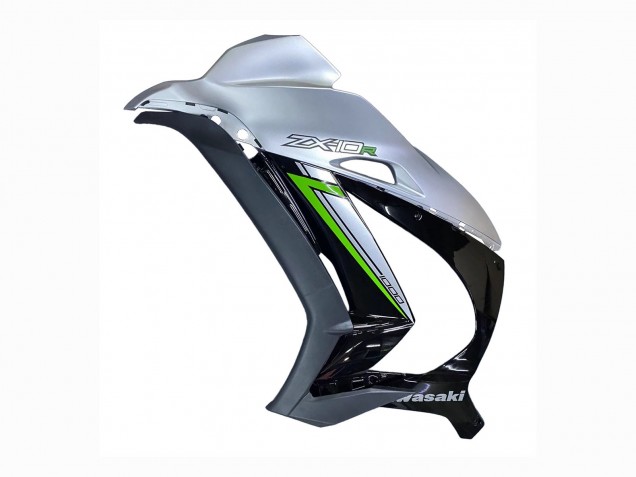 Billige Kawasaki ZX10R Motorrad Verkleidung 2016-2020 - Silber Grun Schwarz