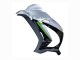 Billige Kawasaki ZX10R Motorrad Verkleidung 2016-2020 - Silber Grun Schwarz
