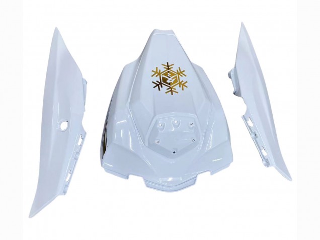 Billige Kawasaki ZX10R Motorrad Verkleidung 2016-2020 - Weiss Gold Schwarz