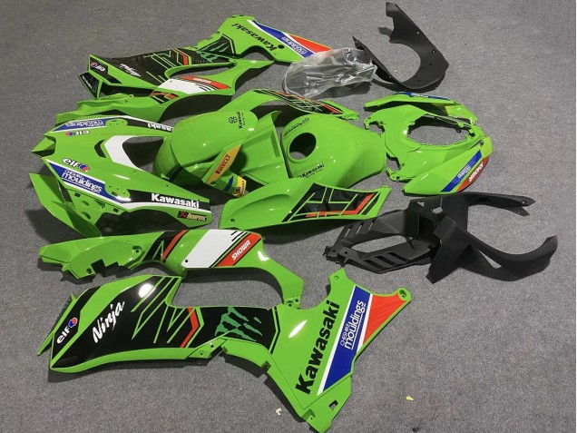 Billige Kawasaki ZX10R Motorrad Verkleidung 2021-2025 - Grun Weiss Blau Schwarz Rot Showr Elf Mouldings Monster