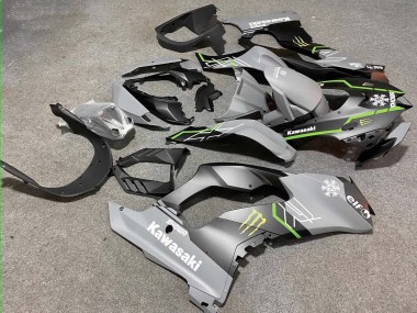Billige Kawasaki ZX10R Motorrad Verkleidung 2021-2025 - Grau Matt Schwarz Grun Weiss Elf Schnee Monster