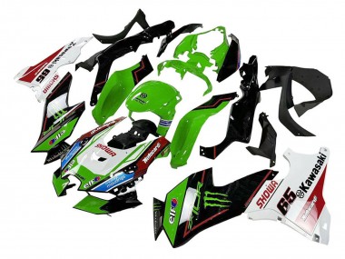 Billige Kawasaki ZX10R Motorrad Verkleidung 2021-2025 - Grun Schwarz Weiss Rot Blau Showr Elf Monster