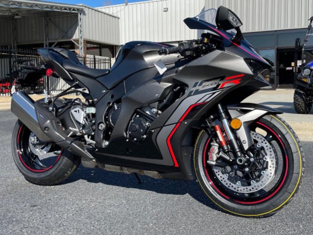 Billige Kawasaki ZX10R Motorrad Verkleidung 2021-2025 - Schwarz Grau Rot