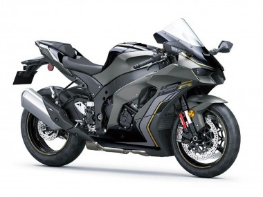Billige Kawasaki ZX10R Motorrad Verkleidung 2021-2025 - Schwarz Grau Gold