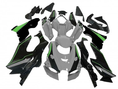 Billige Kawasaki ZX10R Motorrad Verkleidung 2021-2025 - Grau Grun Schwarz
