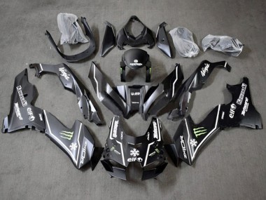Billige Kawasaki ZX10R Motorrad Verkleidung 2021-2025 - Glanzendes Schwarz Grun Weiss Elf Schnee Monster