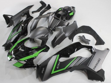 Billige Kawasaki ZX10R Motorrad Verkleidung 2021-2025 - Grau Grun Schwarz