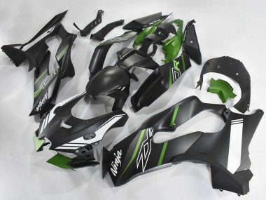 Billige Kawasaki ZX10R Motorrad Verkleidung 2021-2025 - Matt Schwarz Grun Weiss