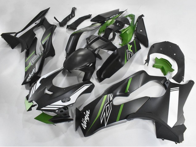Billige Kawasaki ZX10R Motorrad Verkleidung 2021-2025 - Matt Schwarz Grun Weiss