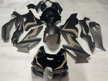 Billige Kawasaki ZX10R Motorrad Verkleidung 2021-2025 - Matt Schwarz Glanzendes Schwarz Braun